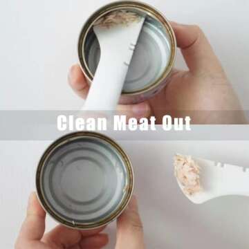 Meow&Woof Cat Food Can Lid and Spoon, BPA Free Cover for Animal Wet Food Storage, Reusable Topper for 3/5 /5.1/5.5/12/ 13 oz Cans Refrigerator Fresh Wash Machine Apply