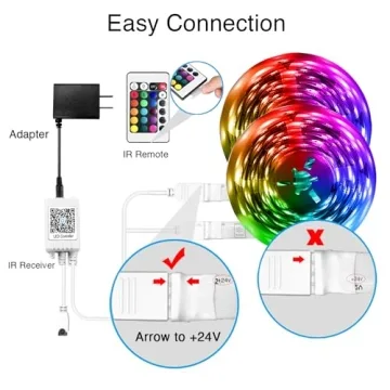 DAYBETTER Smart LED Strip Lights 100 ft with App Control