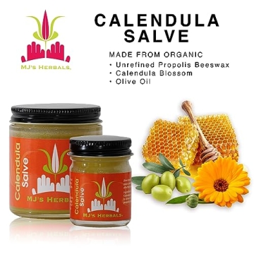 MJ’s Herbals Calendula Salve - Natural Skin Relief Balm