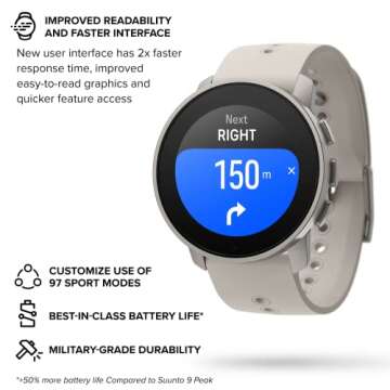 SUUNTO 9 Peak Pro GPS Sports Watch with 30 Days Battery Life