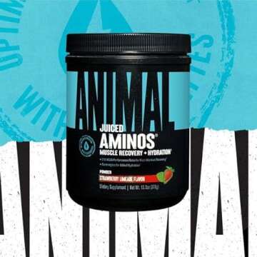 Animal Juiced Amino Acids - BCAA Powder EAA Matrix Plus Hydration with Electrolytes and Sea Salt Any...