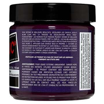 MANIC PANIC Plum Passion Purple Hair Dye – Classic High Voltage - Semi Permanent Warm-toned Purple...