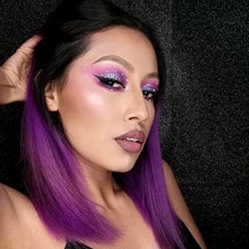 MANIC PANIC Plum Passion Purple Hair Dye – Classic High Voltage - Semi Permanent Warm-toned Purple Hair Color With Red Undertones - Vegan, PPD & Ammonia Free (4oz)