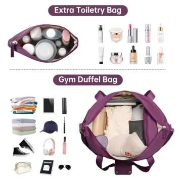 ETRONIK Women's Gym & Travel Duffel Bag with USB Port