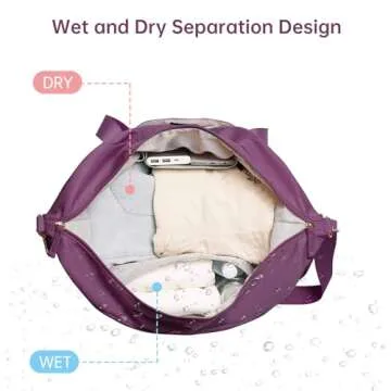 ETRONIK Women's Gym & Travel Duffel Bag with USB Port