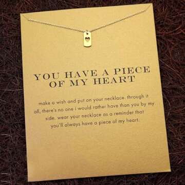 LANG XUAN Friendship Arrow Necklace Good Luck Butterfly Pendant Chain Alloy Necklace with Message Card Gift Card for Women
