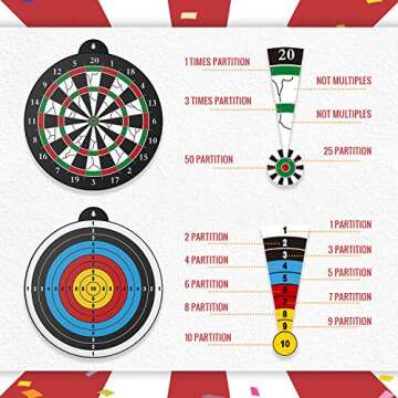 STREET WALK Magnetic Dart Board - Safe & Fun Game for All