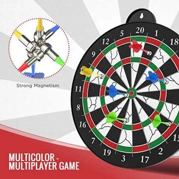 STREET WALK Magnetic Dart Board - Safe & Fun Game for All
