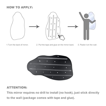 TRAHOME Irregular Body Mirror for Elegant Home Decor