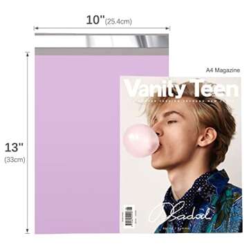 Fuxury Poly Mailers 10x13 Inch 100 Pcs, Waterproof Shipping Bags for Clothing, Strong Adhesive Shipp...