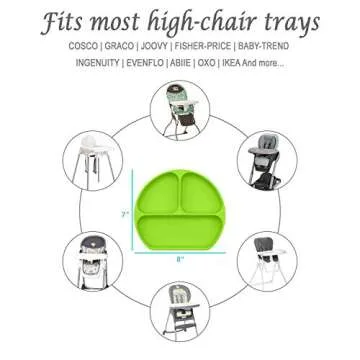 Durable Silicone Suction Plates for Safe Toddler Feeding