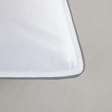 HOMBYS Goose Feather Down Bed Pillows for Sleeping (Standard Size 1 Pillow)