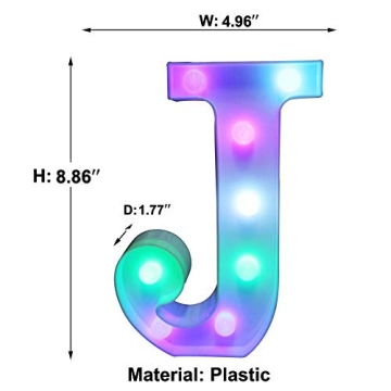 Pooqla Colorful LED Marquee Lights for Home & Party