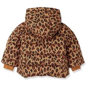 Heavyweight Hooded Puffer Jacket for Toddler Girls