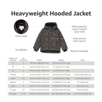 Heavyweight Hooded Puffer Jacket for Toddler Girls