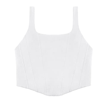 Stylish REORIA Corset Crop Top for Summer Nights