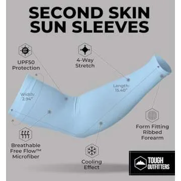 Tough Outdoors Sun Protection Arm Sleeves for All