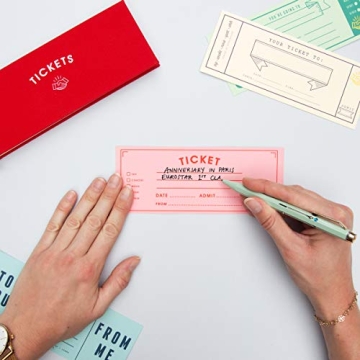 Suck UK Blank Ticket Book for Unique Gifting Experiences