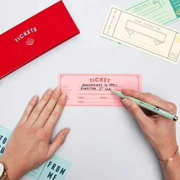 Suck UK Blank Ticket Book for Unique Gifting Experiences