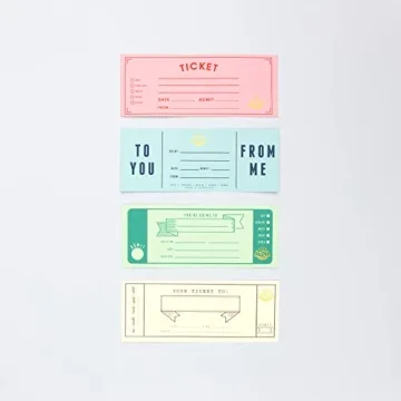 Suck UK Blank Ticket Book for Unique Gifting Experiences