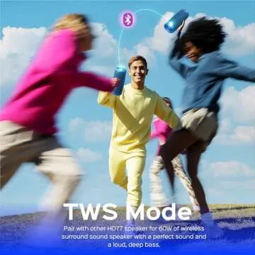 TREBLAB HD77 Bluetooth Speaker - 360° Surround Sound