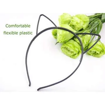 Bonnie Z. Leonardo Simple Comfortable Plastic Cat Ears Headband