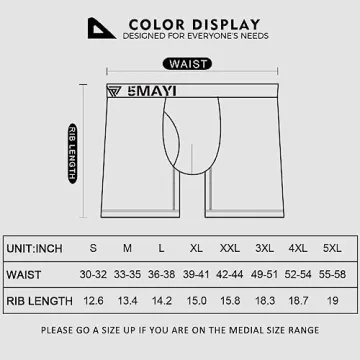 5mayi Men's Boxer Briefs Pack of 5 Cotton Underwear