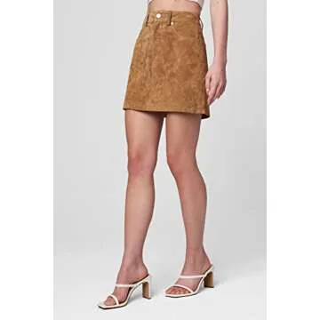 [BLANKNYC] Women's Real Suede Mini Skirt - Stylish & Versatile