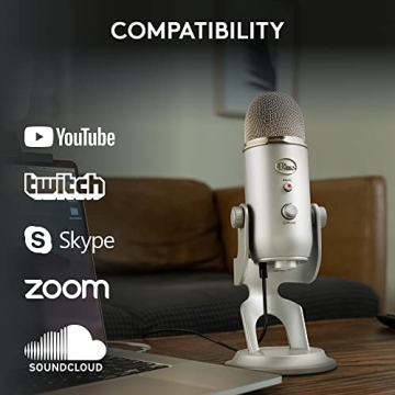 Logitech Blue Yeti USB Microphone for Streaming and Gaming