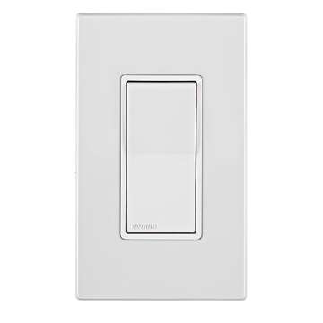 Leviton E5601-MW Decora Edge 15 Amp Single Pole Rocker Switch, 10-Pack, White