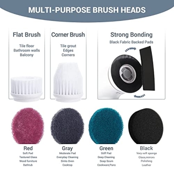 AIRSEE Electric Scrubber for Effortless Cleaner Homes