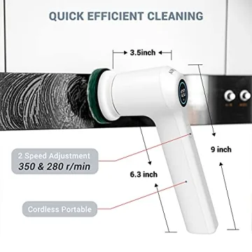 AIRSEE Electric Scrubber for Effortless Cleaner Homes
