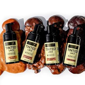 EBIN NEW YORK TINTED LACE MOUSSE - 3.38oz/ 100ml - Medium Brown