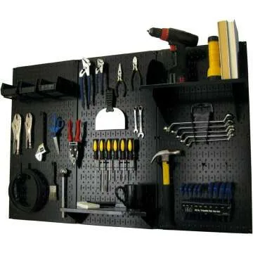 Wall Control 4 ft Metal Pegboard Organizer Kit