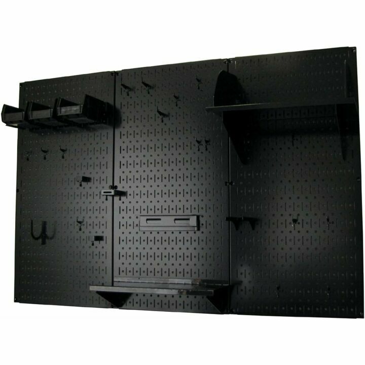 Wall Control 4 ft Metal Pegboard Organizer Kit