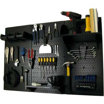 Wall Control 4 ft Metal Pegboard Organizer Kit