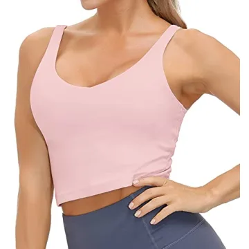 Stylish Wjustforu Women's Padded Sports Bra for All Activities