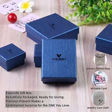 Elegant VONSSY Red Cherry Pendant Necklace for Women