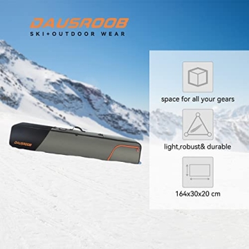 DAUSROOB Snowboard Travel Bag for Secure Transport
