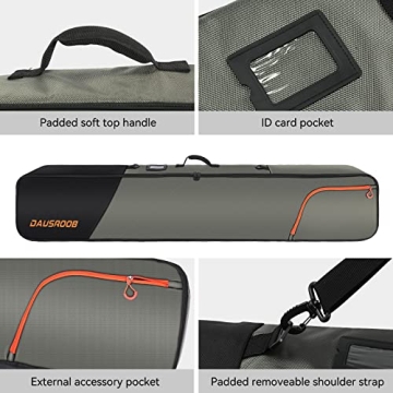 DAUSROOB Snowboard Travel Bag for Secure Transport