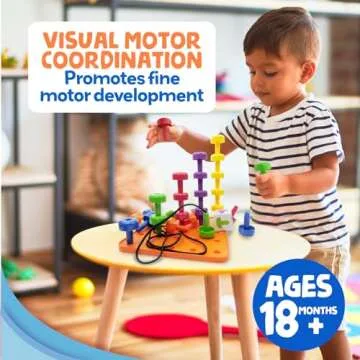Skoolzy Toddler Peg Board Set for Fun Learning Toy
