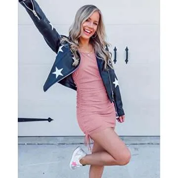 Wenrine Women Bodycon Mini Dress for Parties and Casual Wear