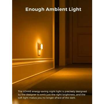 LOHAS LED Night Lights for Kids and Adults - 2-Pack