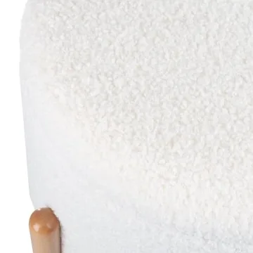 Stylish Round Sherpa Ottoman with Storage and Style