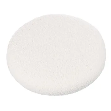 Stylish Round Sherpa Ottoman with Storage and Style