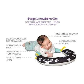 Taf Toys 2 in 1 Tummy-Time Soft Infant Pillow