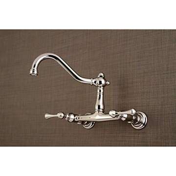 Kingston Brass Vintage Bathroom Faucet in Polished Nickel
