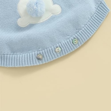 Cute woshilaocai Bunny Sleeveless Easter Romper for Infants