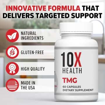 10X Health TMG Supplements for Heart and Liver Wellness