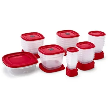 Rubbermaid 60-Piece Food Containers Set - Red